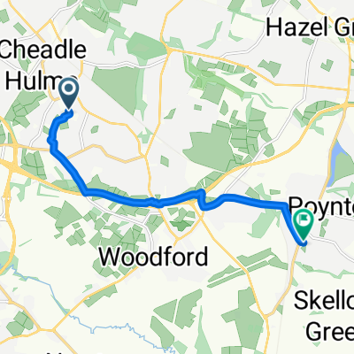 Woods Lane, Cheadle to Barnaby Road, Stockport