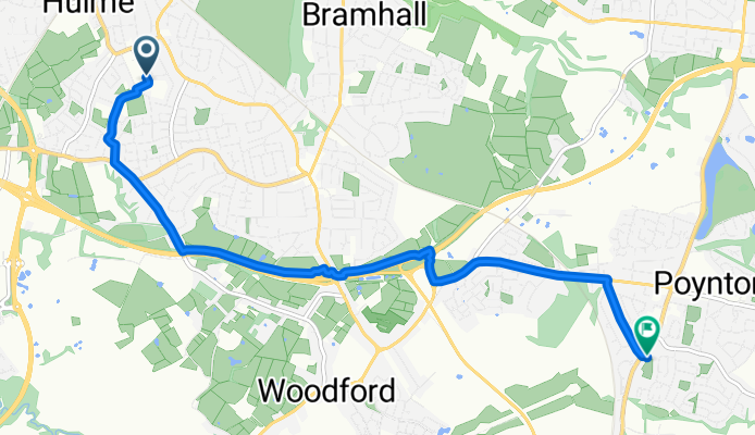 Woods Lane, Cheadle to Barnaby Road, Stockport