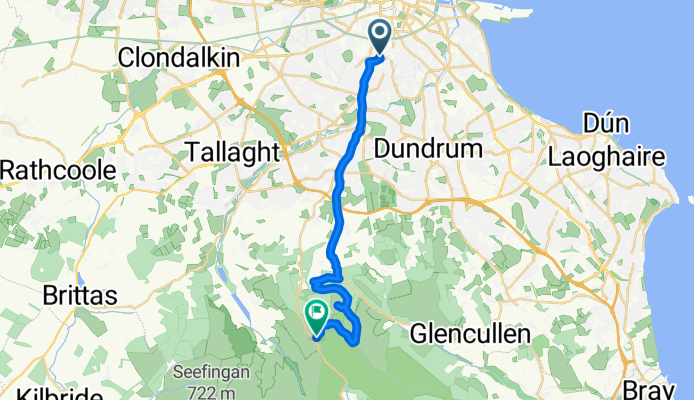 Route from Grosvenor Lodge