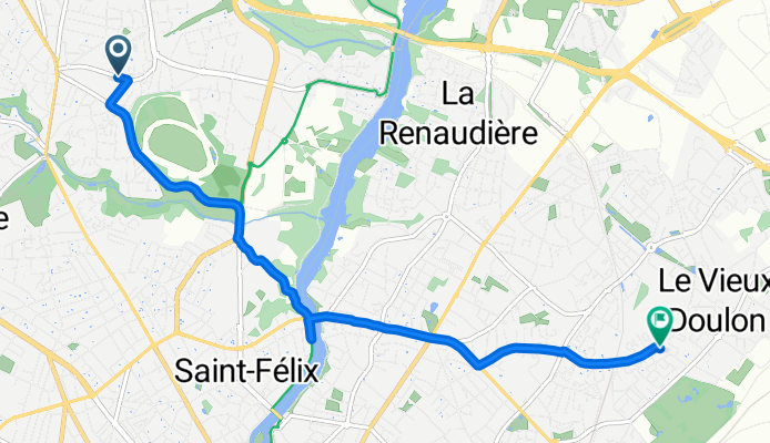 Rue de la Fantaisie, Nantes à Rue des Floralies, Nantes