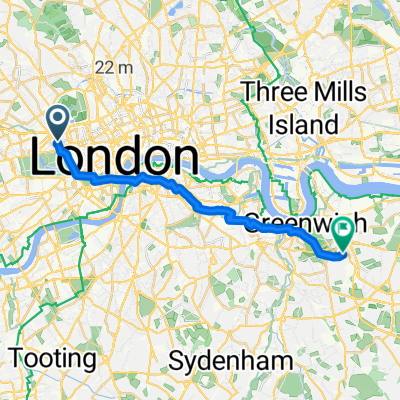 Cumberland Mansions, London to Kidbrooke Grove, London