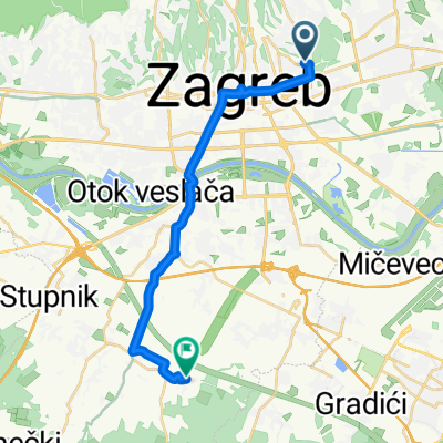 Route to Prširi ulica