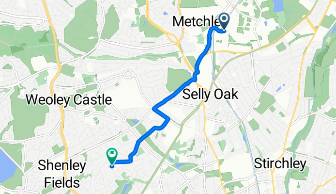 Ring Road South, Birmingham to St Denis Road, Birmingham