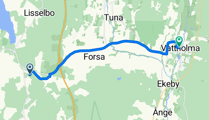Route to Vattholma