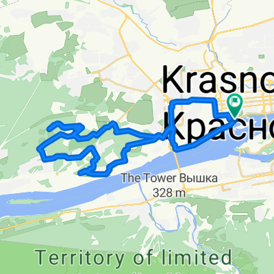 Route in Krasnoyarsk