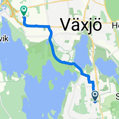 Raskensväg, Växjö nach Hejaregatan, Växjö