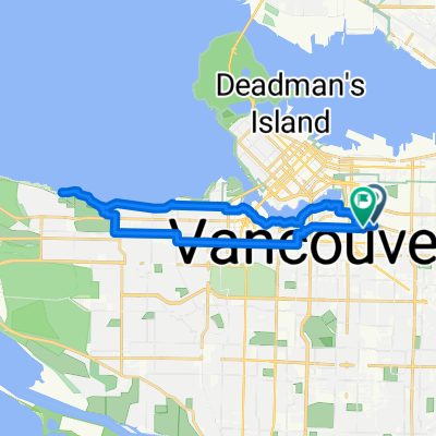 Route in Vancouver