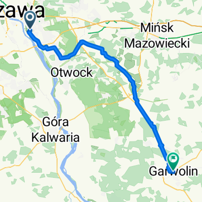 Jeziorowa, Warszawa do Wolna, Garwolin