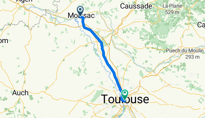 Quai Antoine Hébrard, Moissac to Hypercentre, Toulouse