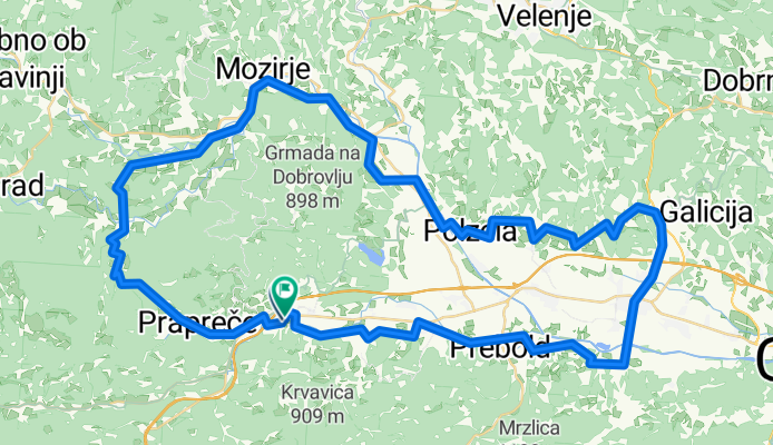 VranskoMozirjeZalec76km