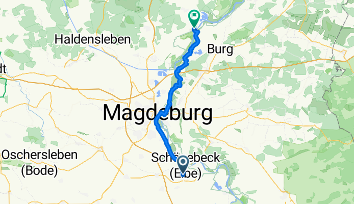 Schönebeck nach Rogätz