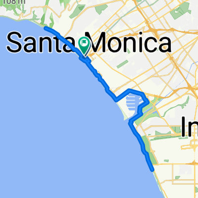Ocean Ave, Santa Monica to Ocean Ave, Santa Monica