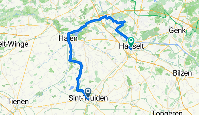 truden nach Hasselt über lummen