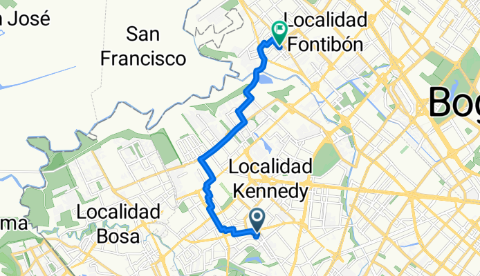 De Avenida de Mayo 39A-77 a Calle 16j # 97-69