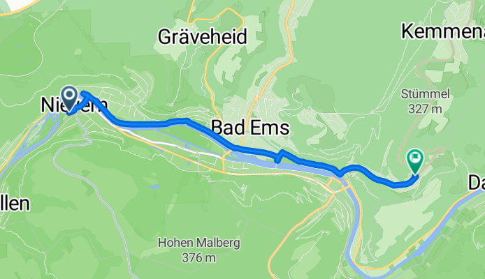 Schulstraße, Nievern nach Pommernweg, Bad Ems