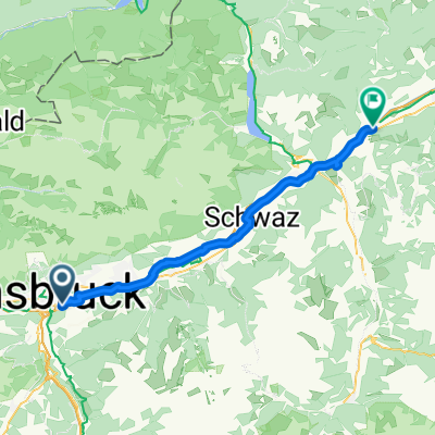 Innsbruck nach Rattenberg (Innradweg)