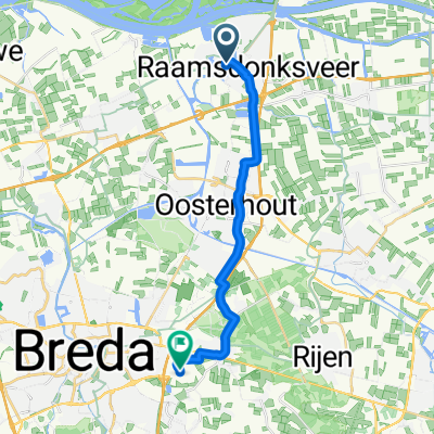 Weergang, Geertruidenberg naar Bavelseparklaan, Breda