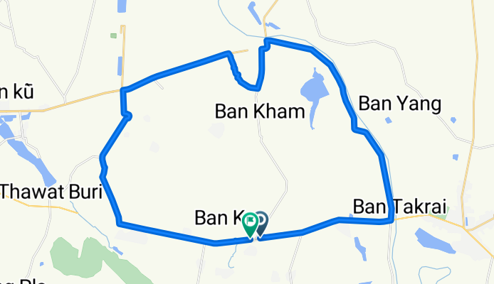 Route in Amphoe Thung Khao Luang