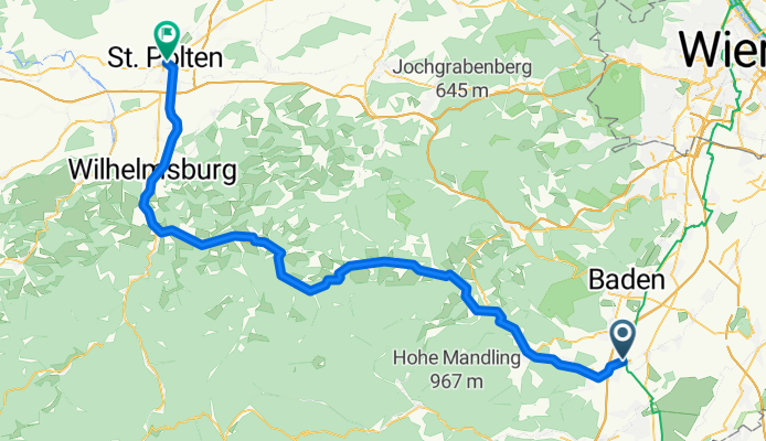 Bahnhofplatz, Leobersdorf to Kremser Gasse, St. Pölten