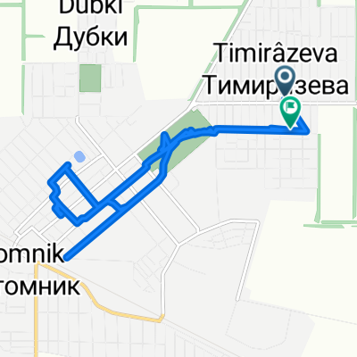 От Урожайная улица 54/46 до улица имени Пирогова