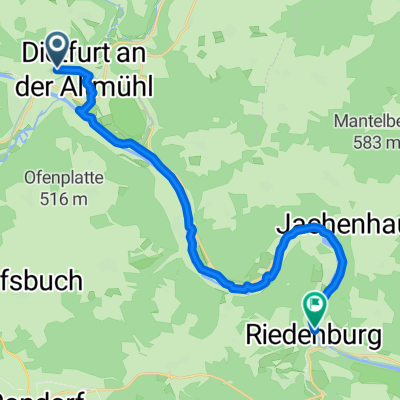 Tulpenweg nach An der Altmühl