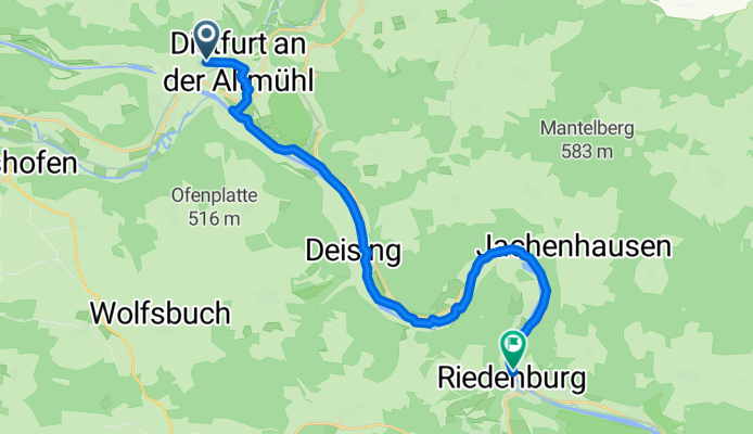 Tulpenweg nach An der Altmühl