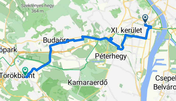 Fehérvári út, Budapest - Kápolna utca, Törökbálint