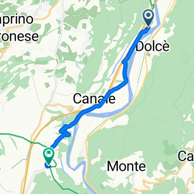 Brentino Belluno nach Via Strada della Rocca, Rivoli Veronese