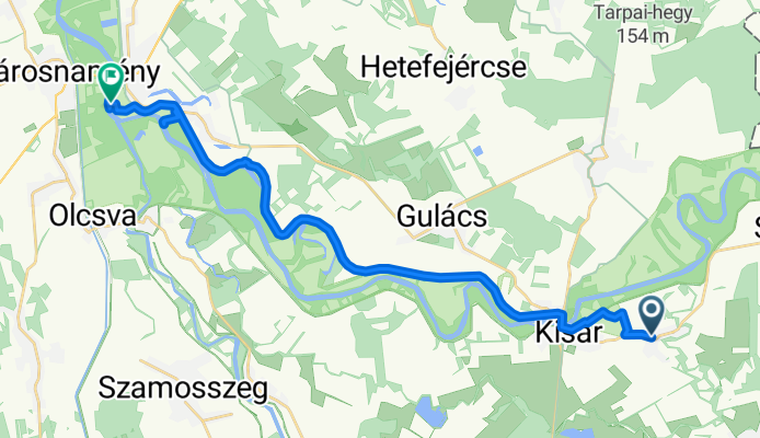 Árpád út, Nagyar to Vásárosnamény