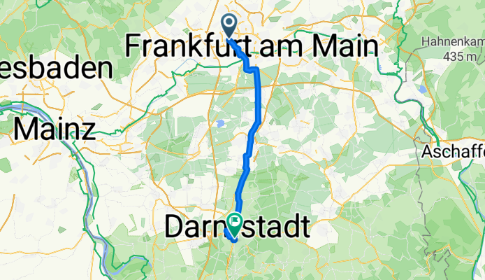 Von Frankfurt am Main bis Darmstadt