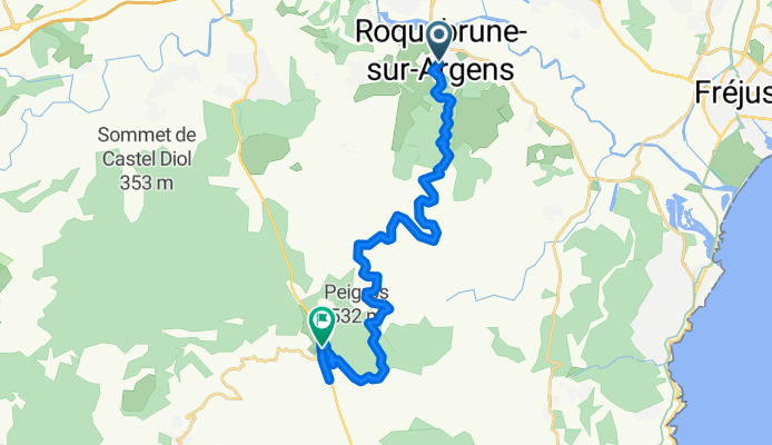 Rue de l'Hospice nach Sainte-Maxime