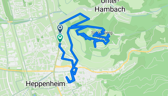 Darmstädter Straße, Heppenheim (Bergstraße) nach Darmstädter Straße, Heppenheim (Bergstraße)