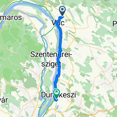 Szivárvány utca, Vác - Fő út, Dunakeszi