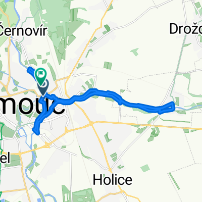 Route in Olomouc