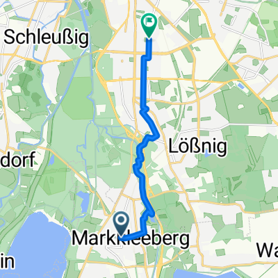 Ring, Markkleeberg nach Schenkendorfstraße, Leipzig