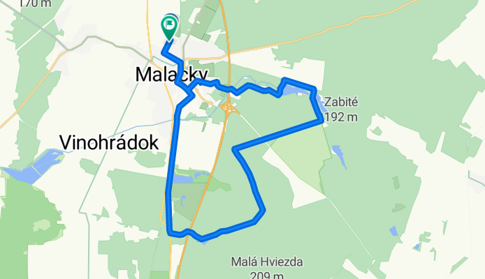 Jozefa Kubinu, Malacky až Jozefa Kubinu, Malacky