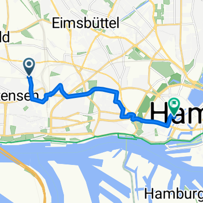Ruhrstraße, Hamburg nach Großer Burstah, Hamburg