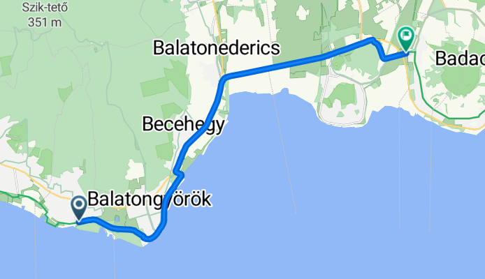 Fürdő utca, Vonyarcvashegy - Badacsonytördemic