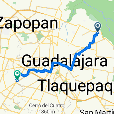 Calle Arturo Javier González, Guadalajara a Avenida Mariano Otero, Zapopan