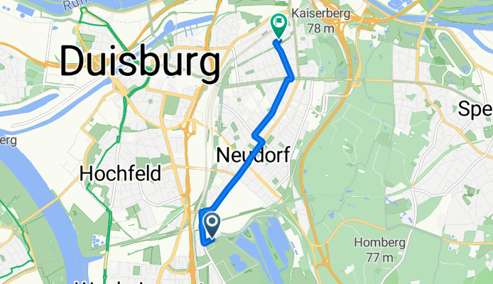 Duisburg-Mitte, Duisburg nach Malteserstraße, Duisburg