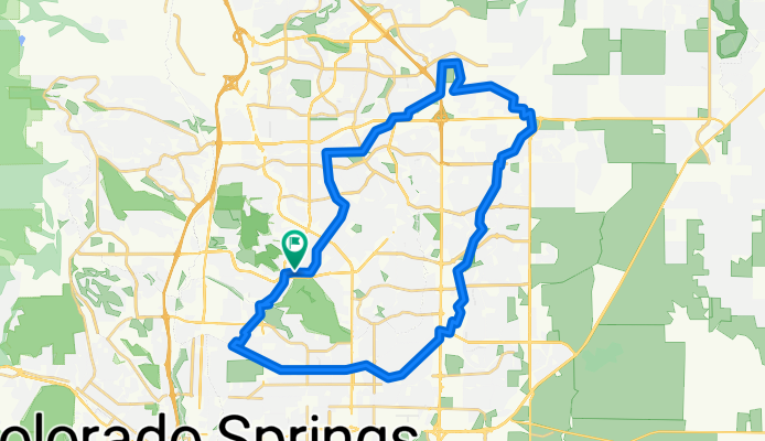 Route in Colorado Springs 9-27