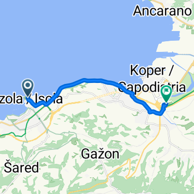 Ulica Sergeja Mašere, Izola to Škocjan, Koper