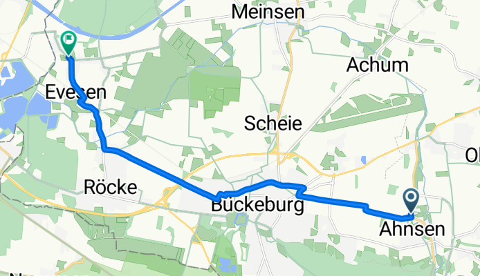 An der Aue, Ahnsen nach Berenbuscher Straße, Bückeburg