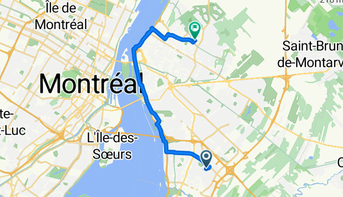 Rue de Louxor, Brossard to Ozen Pho Longueuil