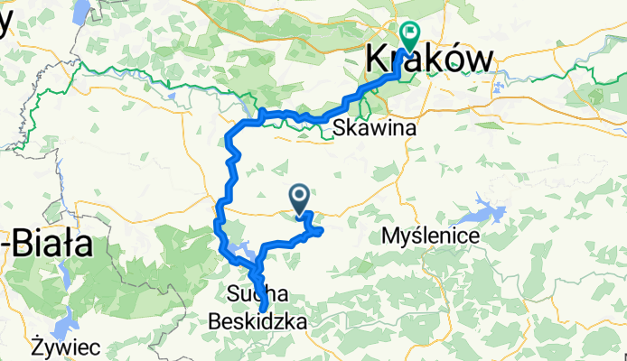 Bernardyńska, Kalwaria Zebrzydowska do Kołowa, Kraków