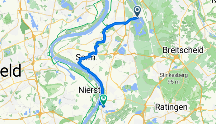 K5 nach Niederrheinstraße