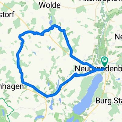 Route in Neubrandenburg