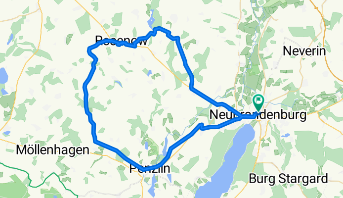 Route in Neubrandenburg