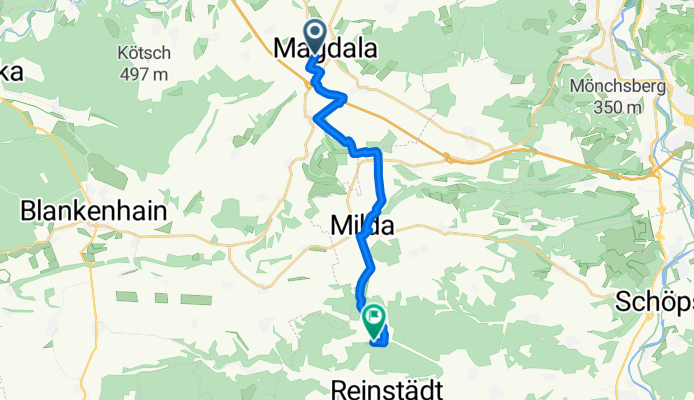 Reinstädt nach Ottstedter Straße, Magdala