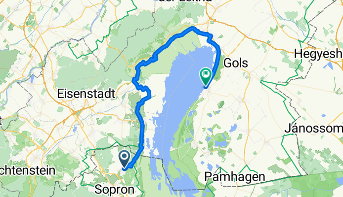 Gyöngyvirág utca, Ödenburg nach Podersdorf am See